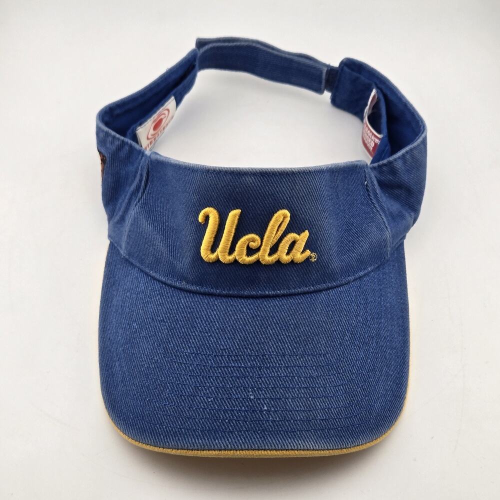 Signatures UCLA Bruins Visor Hat Blue Yellow Embroidered Joe Bruin Vintage OSFM